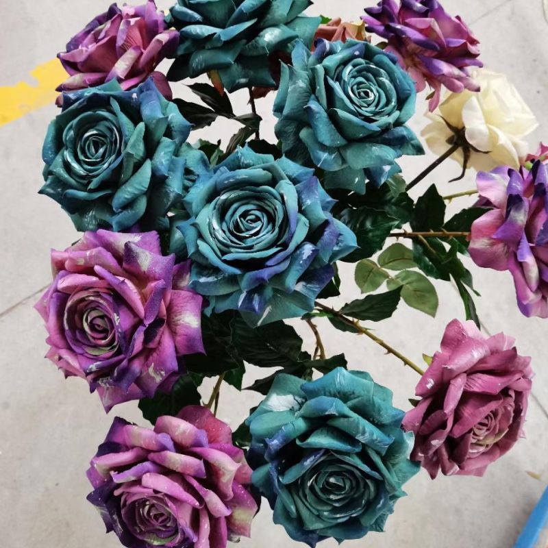 Higt Quality Big Size Silk Rose Flower Wholesale