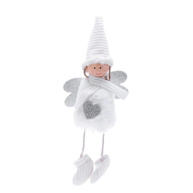 Cute Angel Christmas Plush Doll Ski Pendant Tree Decoration Ornaments