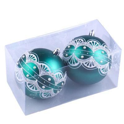 Hotsale Plastic Hand Painted Christmas Balls Christmas Pattern Ball
