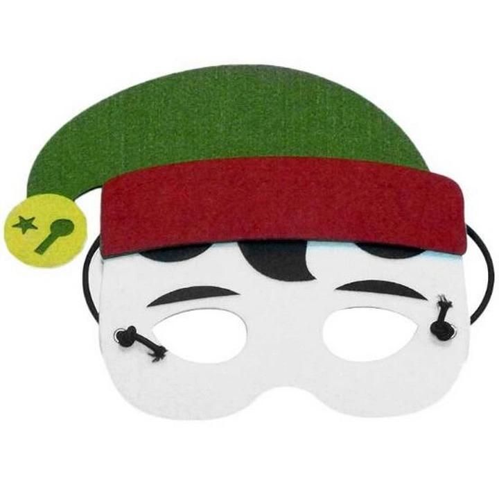 Children Party Cartoon Christmas Face Masks