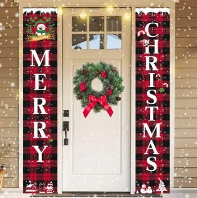 Christmas Couplets Christmas Banners Christmas Curtains Support Customized Pictures