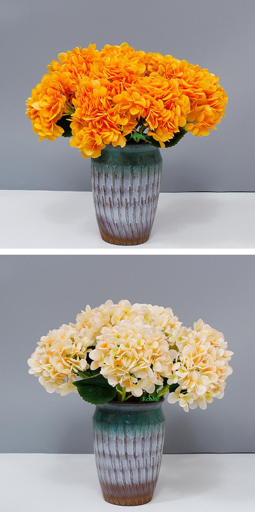Wholesale Silk Wedding Artificial Flower Hydrangea for Home Decoration