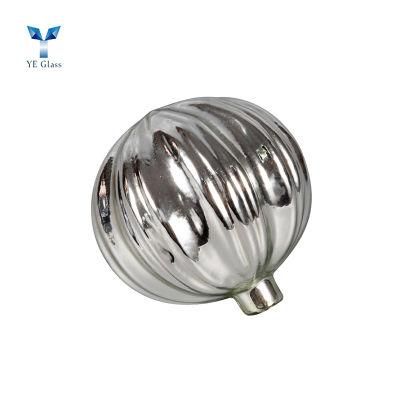 Silver High Borosilicate Christmas Decoration Glass Ball