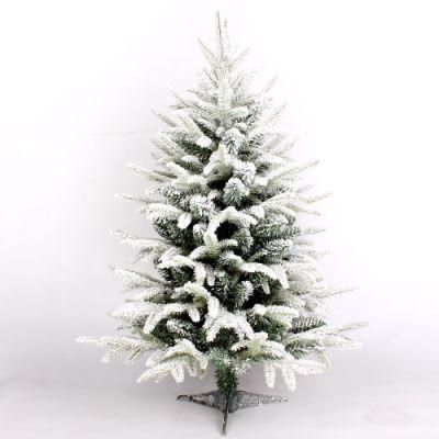 Yh1913 Whie Green PVC &amp; PE Mixed Christmas Tree with Ornaments Snow Flocked Artificial Christmas Tree