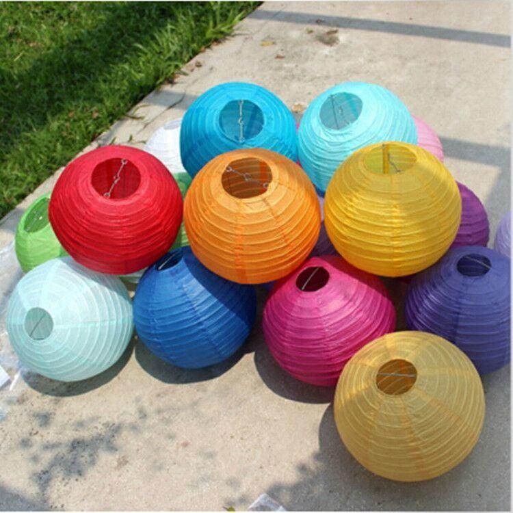 Wholesale Spot 30 Colors 9 Sizes Birthday Party Decorations Circle Lanterns Wedding Festival Birthday Halloween Decoration Pendant