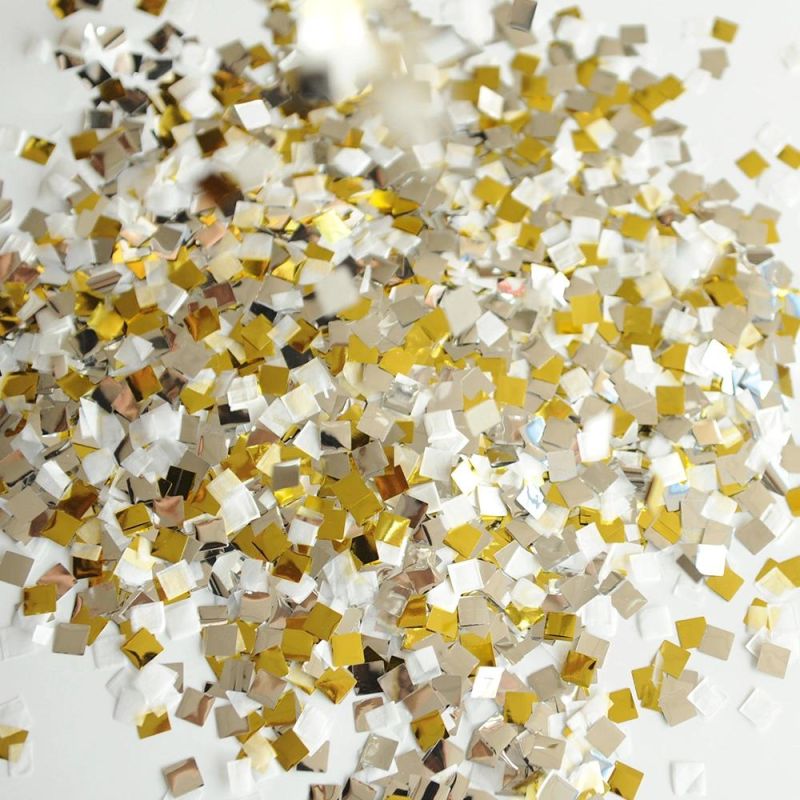 Magic Fx Festival Christmas 1*1cm Gold Metallic Foil Snow Square Confetti