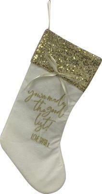 (SH1251) Colorful Small Christmas Sequin Stockings with Embroidery