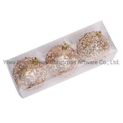 2020 New Design High Sales Christmas Shiny Painted Ball for Holiday Wedding Party Decoration Supplies Hook Ornament Craft Gifts