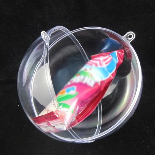 Christmas Tree Decoration Plastic Clear Multiple Colors and Sizes Ball