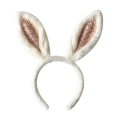 Plush Custom Rabbit Easter Headband Bunny Ears Hair Accessories Animal Hairband
