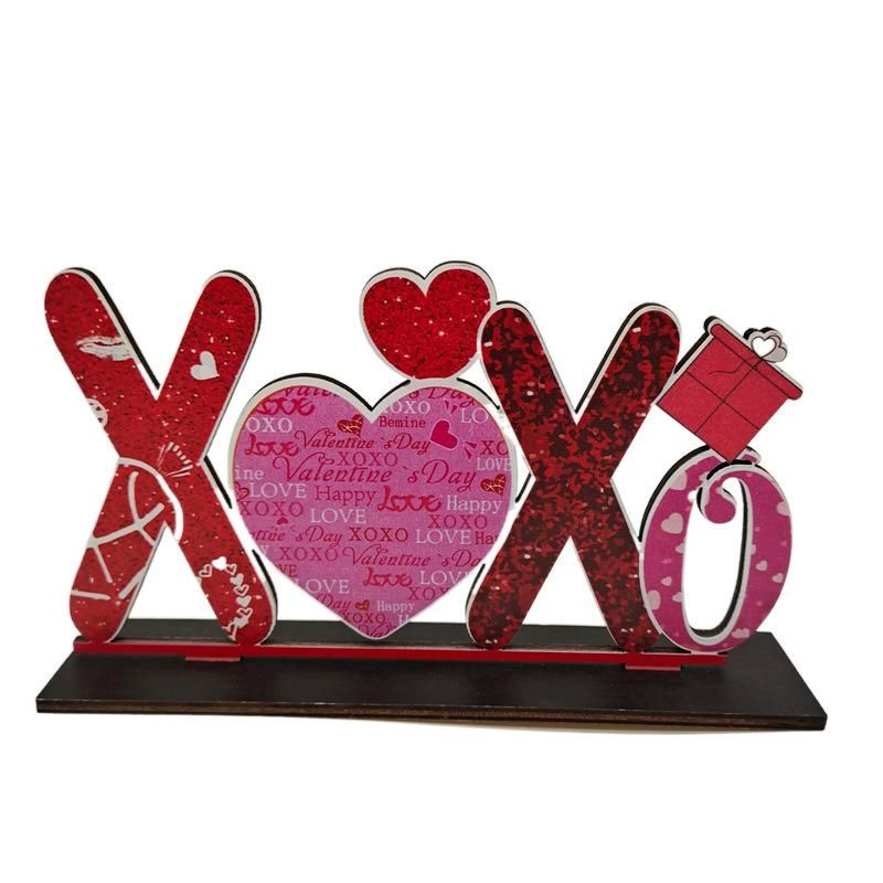 Valentine′ S Day Wooden Craft Decorations Anniversary Wedding Decoration