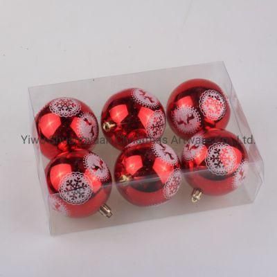 Hand Painted Red Christmas Ornaments Balls