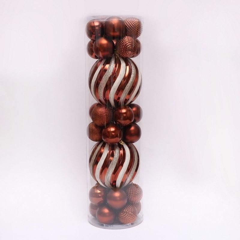 New Arrival latest Design Factory Direct Sale Big Pack Christmas Plastic Ball for Christmas Tree