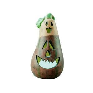 Ceramic Eggplant Candle Holder Arts for Halloween Decoration