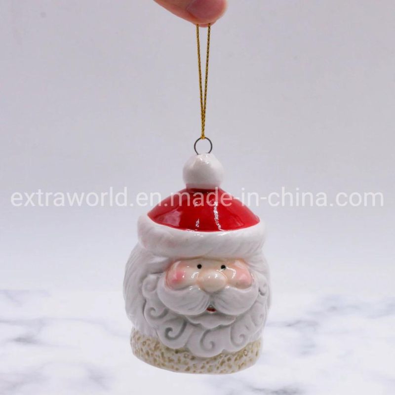 Christmas Gift 3D Ceramic Hand-Painted Bell From China Wholesale