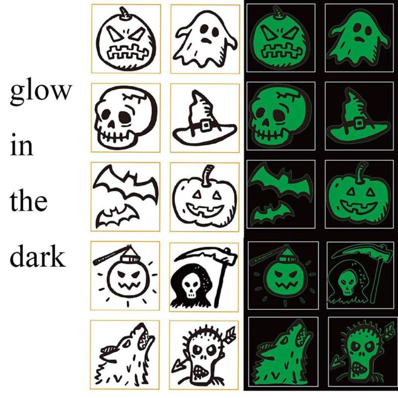Glow in The Dark Stickers for Halloween Party