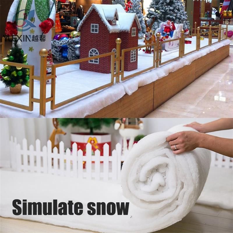 Artificial Fake Snow Blanket Roll Christmas Decor Scene Setter