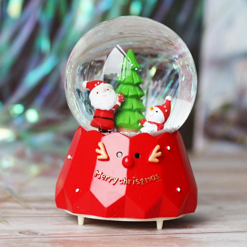 Best Sale Christmas Crystal Ball Music Box for Promotion