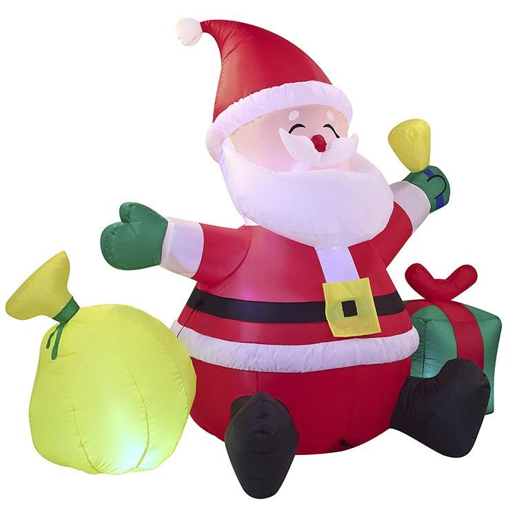 High Quality Christmas Santa Claus Inflatable with Light