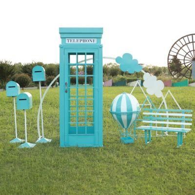 Colorful Wedding Decor Telephone Booth Props for Sale