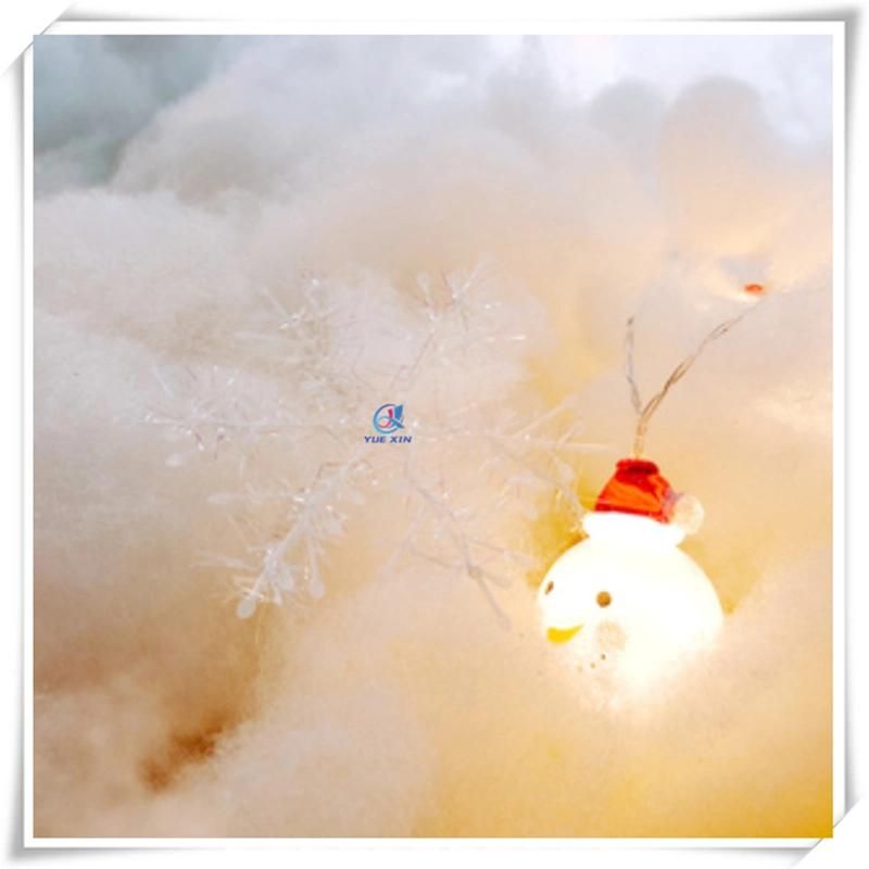 Christmas Craft White Polyester Artificial Fluff Snow