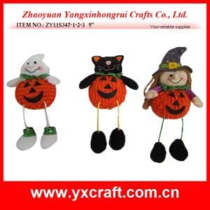 Halloween Ghost Black Cat and Witch Decoration