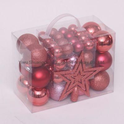 Xmas Painted Plastic Ball Tree Decoration