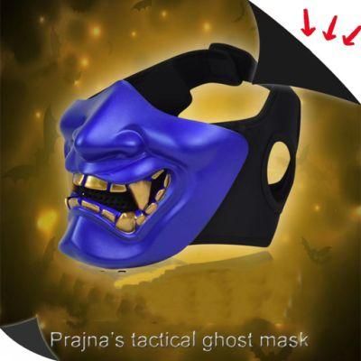 Hot Sale Festival Laugh Prajna Tactical Mask Cos Paintball Devil Horror Half Face Mask