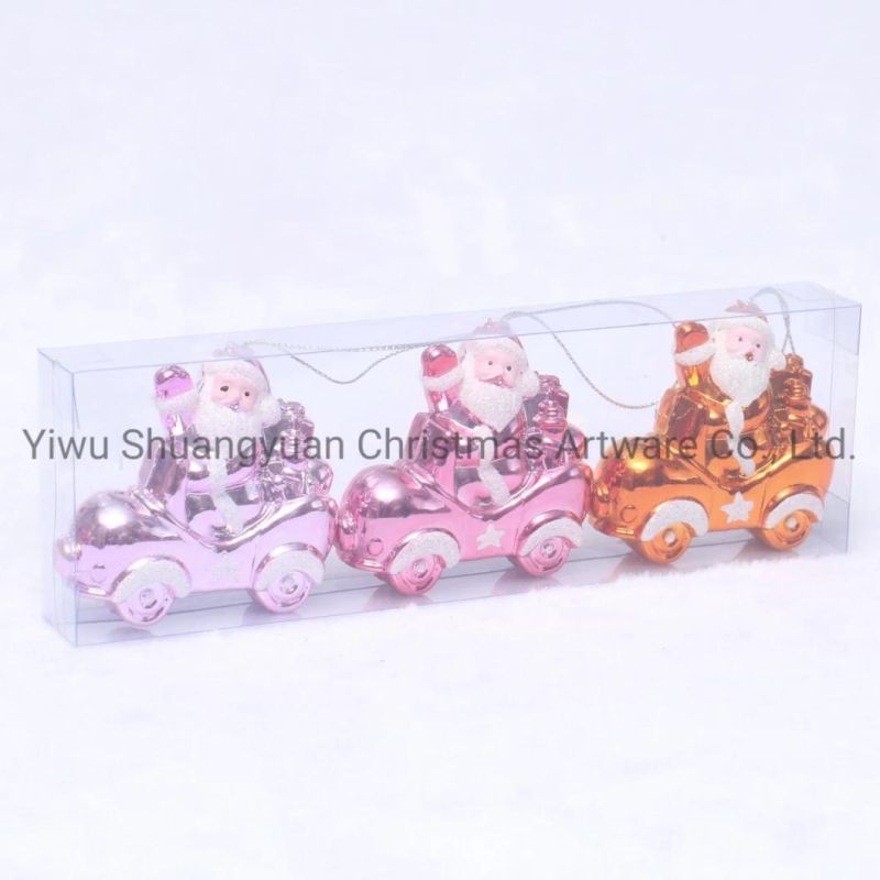 Christmas Plastic Paint Ball for Holiday Wedding Party Decoration Supplies Hook Ornament Craft