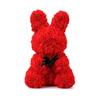 Inunion Hot Sale Artificial Flower PE Flower PE Foam Bunny Foam Rabbit Rabbit Rose Easter Gift