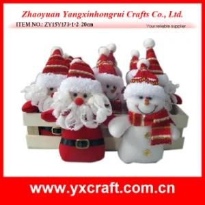Christmas Decoration (ZY15Y173-1-2) Christmas Stuffed Toy Tray Collection