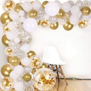 Amazon 138PCS Balloon Arched Golden Confetti DIY Latex Balloon Party Supplies