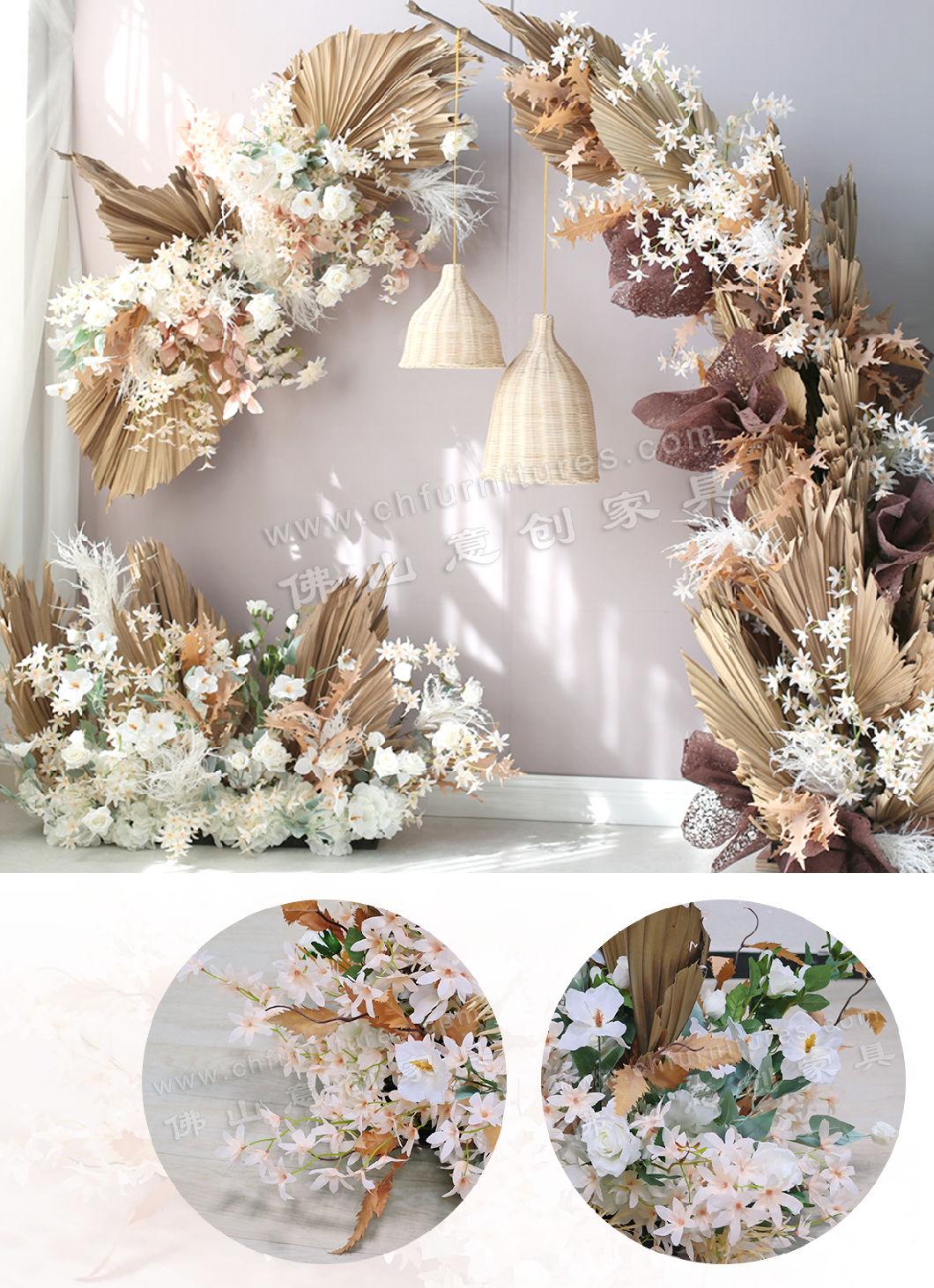 Hyc-FL03 Wedding Decoration Silk Flower Artificial Flower PU Fan Flower