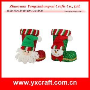 Christmas Decoration (ZY16Y109-1-2 14.5CM) Winter Boot Santa Claus Dolls