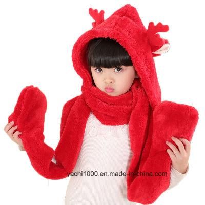 Wholesale Customized Festival Items Christmas Plush Scarf for Children