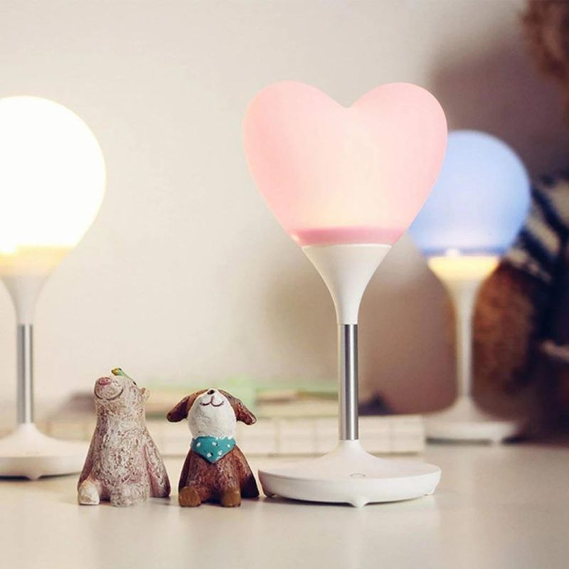 LED Silicone Heart Night Light for Valentine′s Day Wedding Birthday