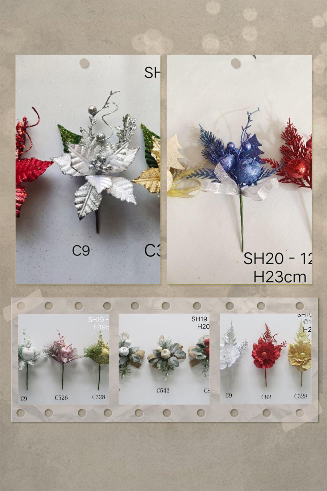 Christmas Red Fruit Plant Artificial Flower Branches Flower Christmas Decorative