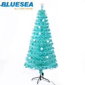 New Blue Ornaments Encrypted Fiber Optic Christmas Tree