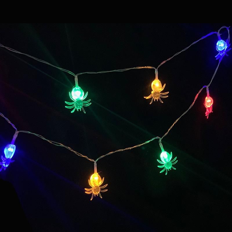 Halloween Pumpkin Ghost Skeletons Bat Spider LED Light String Festival Bar Home Party Decor Halloween Ornament