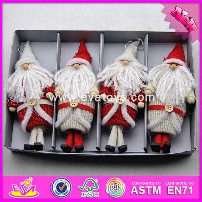 2017 New Products Kids Christmas Wearing Warming Wooden Doll Craft Supplies W02A249