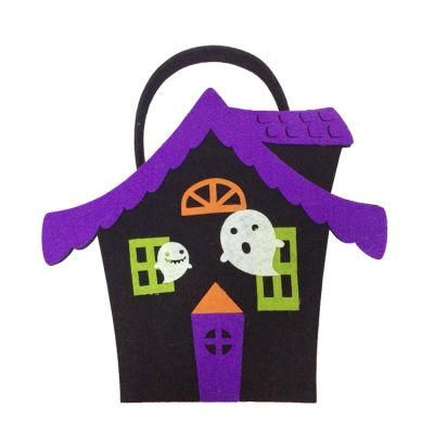 BSCI Cute Ghost Children Candy Bags Felt Halloween Gift Bag for Party