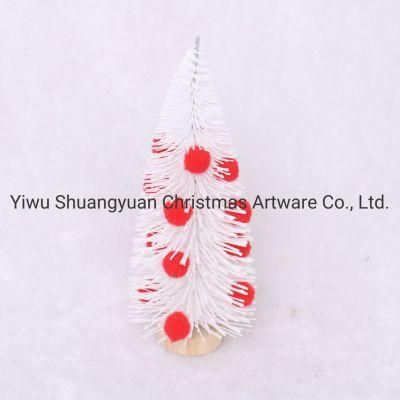 White Mini Tree Cedar Pines Desktop Decoration Xmas Tree Home Room Table Ornament Arbol Navidad