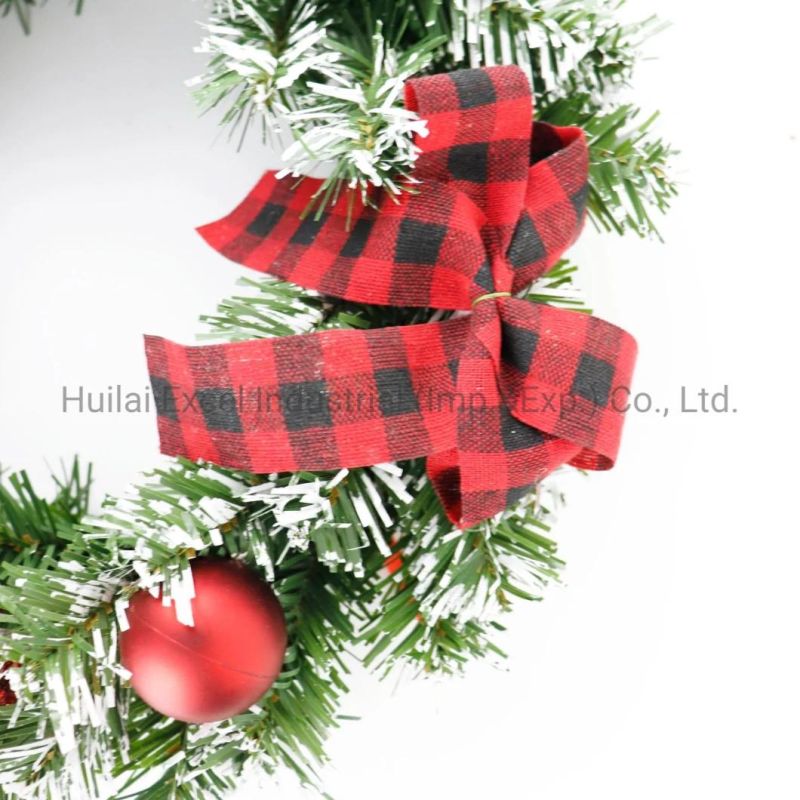 Christmas PVC Wreaths Plastic Xmas Wreaths Artificial Wreaths