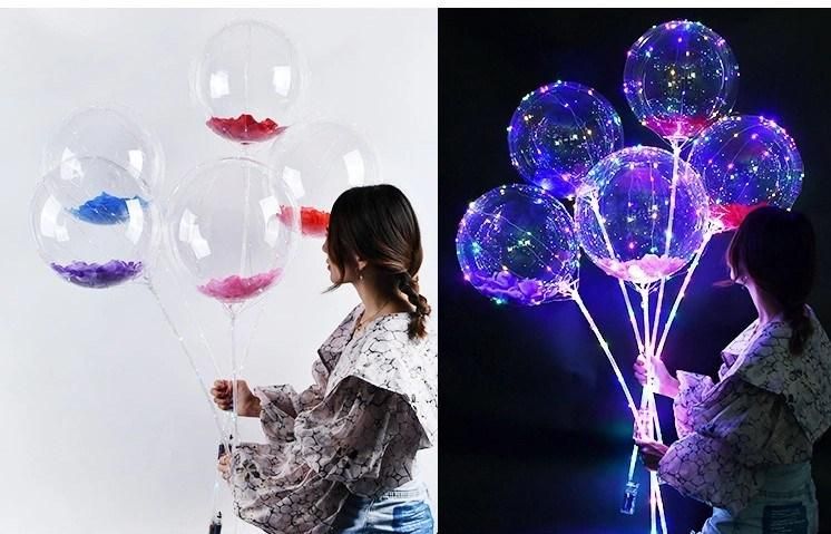 New Style Bobo Balloon with 3m LED Strip Wire and Sticks LED Balloons