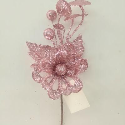 Multicolor Artificial Simulation Christmas Flowers for Indoor Home Decoration