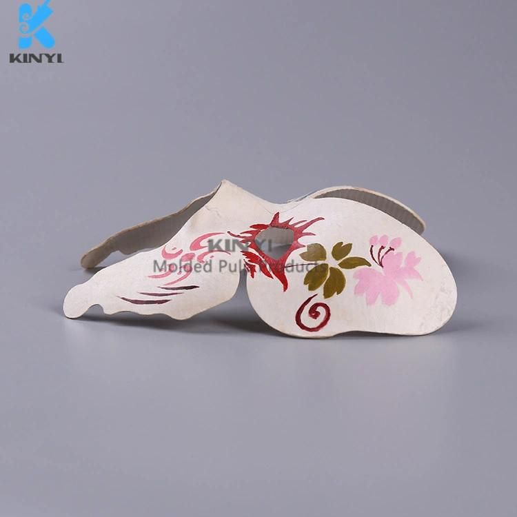 Accept Customized Paper Halloween Mask, Beautiful Butterfly Paper Mask, Eco-Friendly Paper Mask