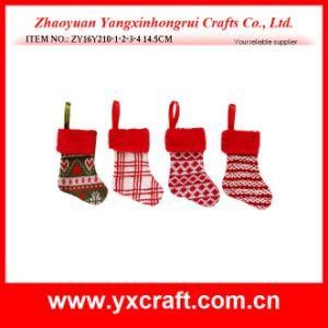 Christmas Decoration (ZY16Y210-1-2-3-4 14.5CM) Holiday Atmosphere Christmas Sock