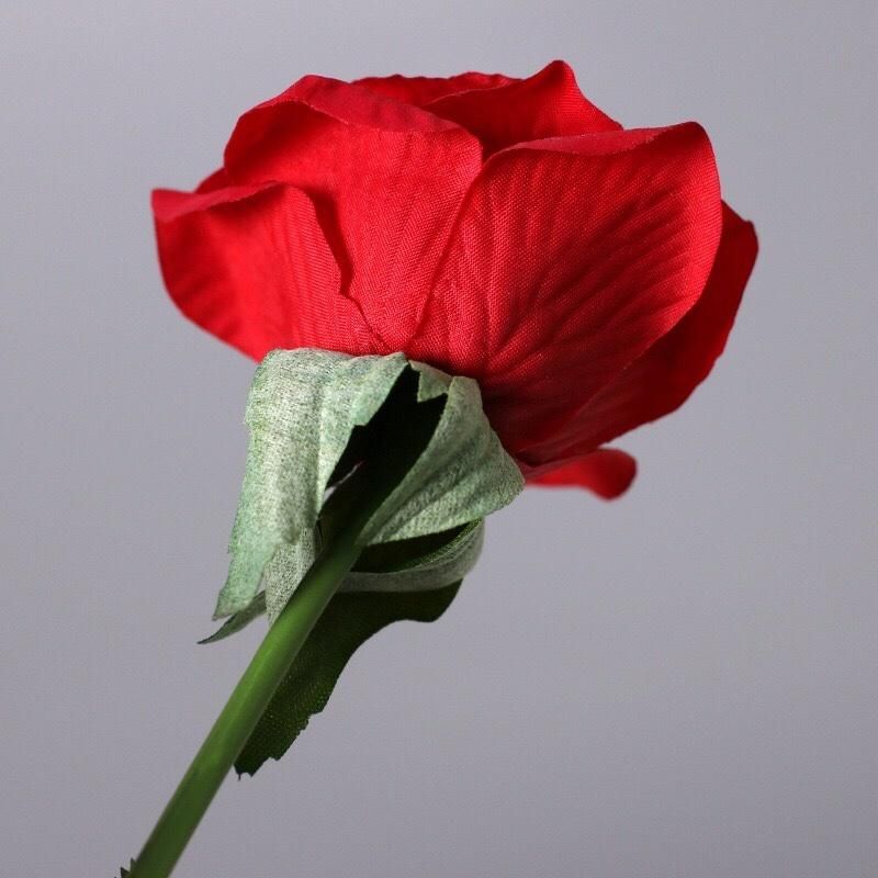 Inunion Hot Selling Simulation Single Real Touch Roses Artificial Flowers Moister Silk Rose