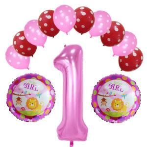 Baby Balloon Number Foil Balloons Baby Shower 1 St Birthday Party Decorations