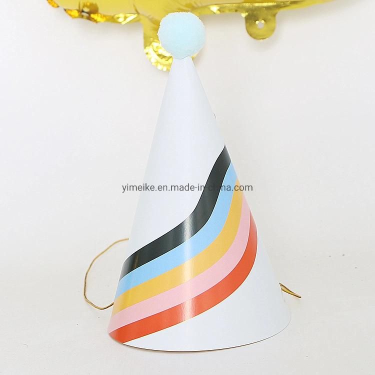 Children′s Birthday Party Celebration Paper Pompon Hats